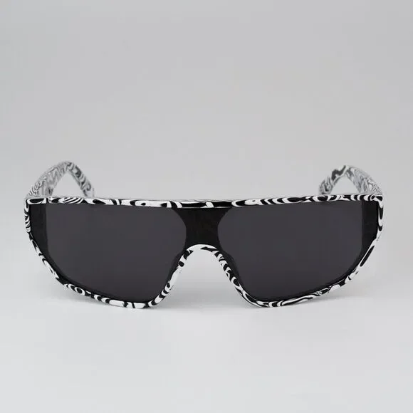 NEW Celine CL40195I 04A Shiny Zebra Smoke Shield Mask Unisex Sunglasses CL 40195